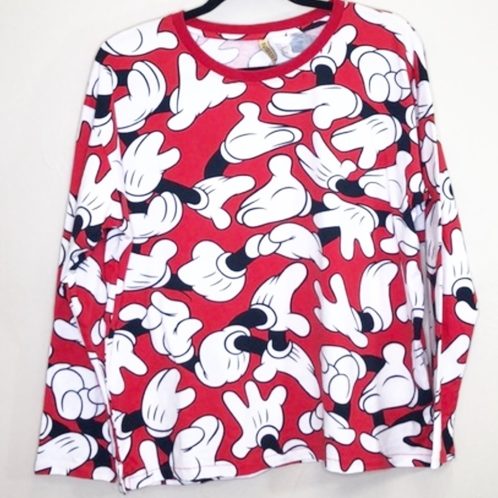 Disney x H&M Collab Mickey Hands Long Sleeve Tee
